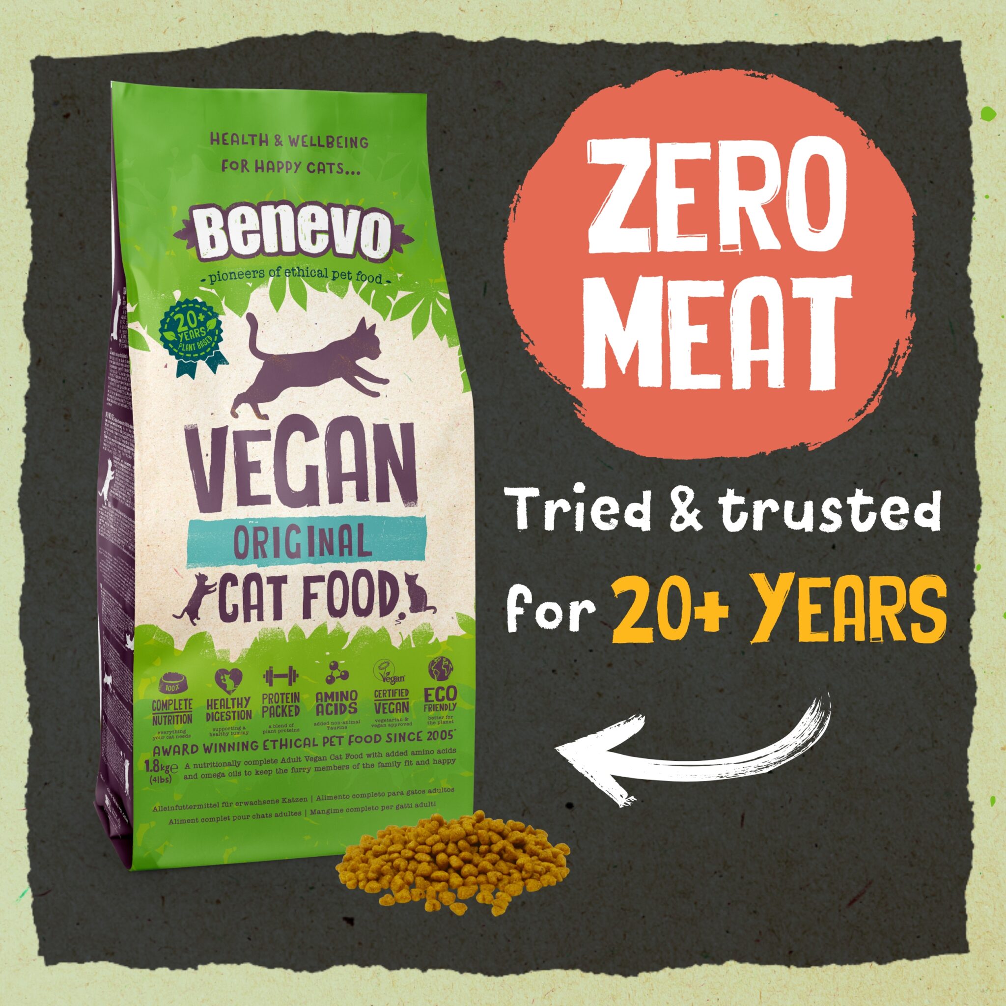 Benevo Benevo Original Vegan Cat Food 10kg | Benevo